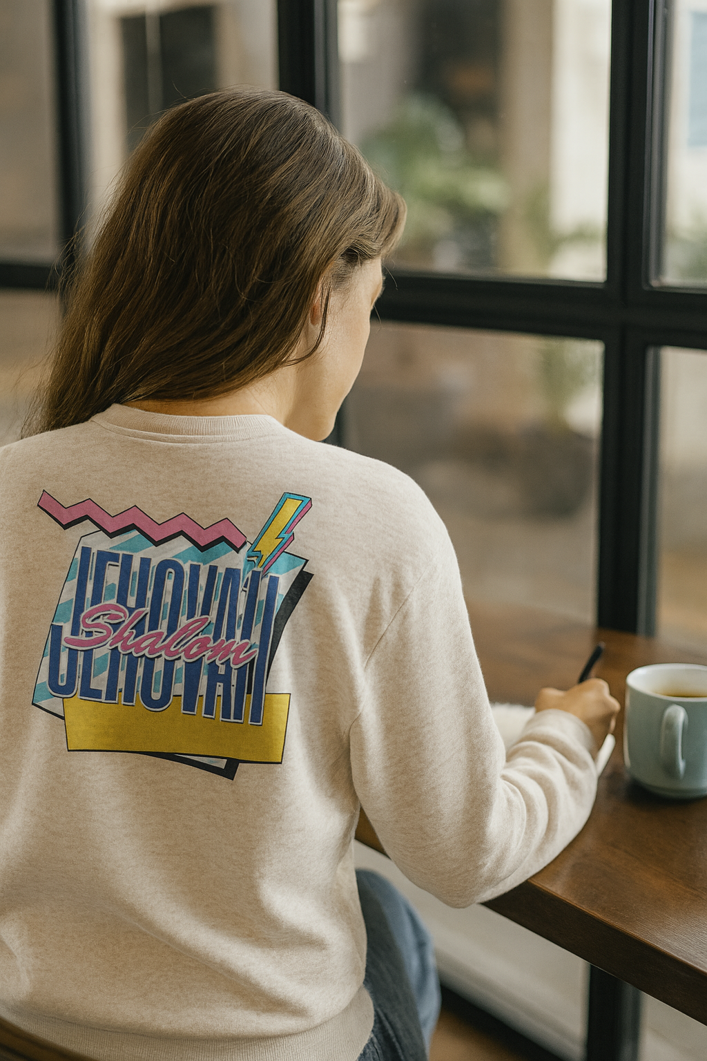 Jehovah Shalom – 90s Throw Back Graphic Fleece Sweatshirt