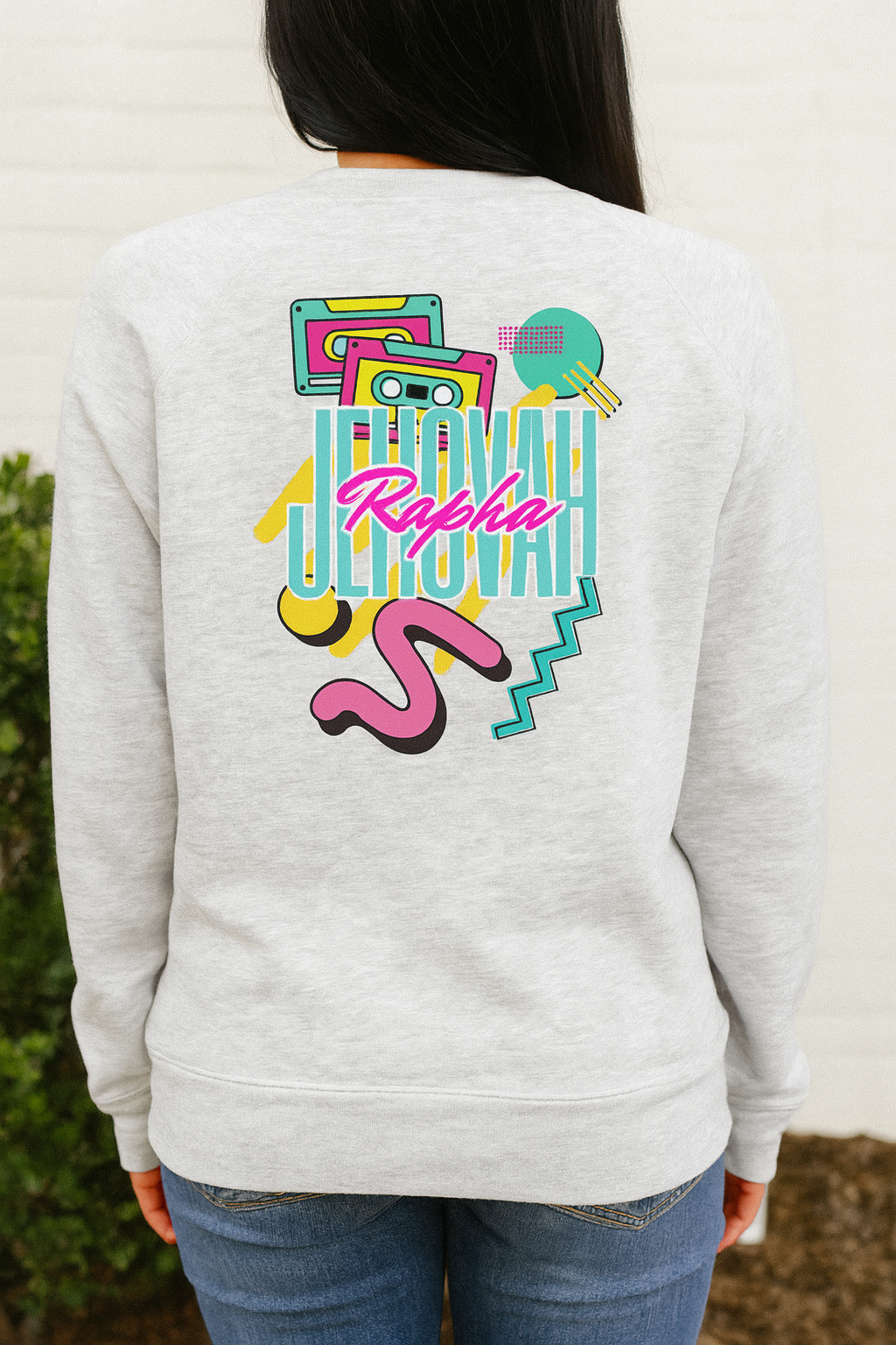 Jehovah Rapha – 90s Unisex Fleece Crewneck Sweatshirt
